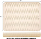 Large 24" x 18" Silicone Dish Drying Mat - Image 2
