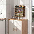 Spice Rack Wall Mounted, Wood 3 Tier Spice Rack - Image 7