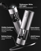 TOMEEM Upgraded Larger Capacity Electric Salt and Pepper Grinder Set - Image 7