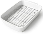 HOMBENE 4.2 QT White Casserole Dishes by HOMBENE