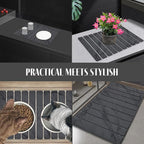 2 PCS Stone Dish Drying Mat for Kitchen Counter, Fast Drying Collapsible Dish - Image 7