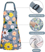 BOUMUSOE 3 Pack Floral Aprons - Image 4