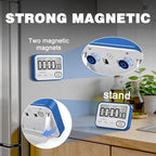 Digital Kitchen Timer Magnetic Loud Alarm, Large LCD Screen Silent/Beeping - Image 4