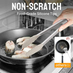 HOTEC Premium Stainless Steel Locking Kitchen Tongs - Image 4