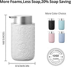 12OZ/350ML Ceramic Foaming Soap Dispenser Empty Hand Soap Dispenser Refillable - Image 2