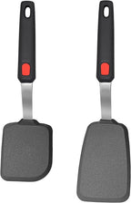 2 Pack Silicone Spatula Turner, 600°F Heat Resistant Kitchen Spatula Set by BodiCal