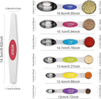 Multicolor Magnetic Measuring Spoons Set - Image 2