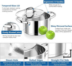 P&P CHEF 4 Quarts Cooking Stock Pot - Image 3