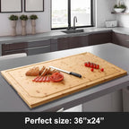 36 x 24 Extra Large Bamboo Cutting Board - Image 2