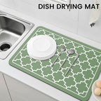 WISELIFE Dish Drying Mat Super Absorbent Drying Mat Large Dish Drying Mats - Image 7