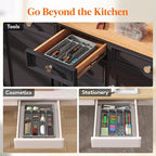 Lifewit Silverware Drawer Organizer Tray, Plastic Cutlery Storage - Image 6