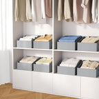 DIMJ Storage Bins for Closet, Trapezoid Storage Bins - Image 7