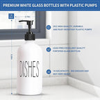 COHOSEGE 16 Oz Glass Soap Dispenser Set 2 Pack - Image 3