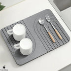 Stone Dish Drying Mat for Kitchen Counter – Diatomaceous Earth Drying Mat | - Image 5
