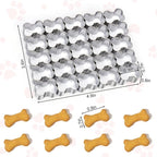 AIERSA Dog Bone Cookie Cutter, 25 Cavity Small Dog Bone Cookie Cutters - Image 2