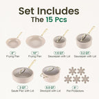 Chef Power Ceramic Cookware Sets, Cookware Set - Image 2