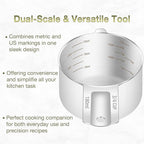 2PCS 3/4Cup Single Measuring Cup, Etched Inner Scale Stainless Steel Measure - Image 4
