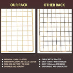 BRIOUT Cooling Rack for Baking, 16x10 Inches Baking Rack, Thick Wire Cookie - Image 4
