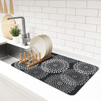 LuxStep Dish Drying Mat Super Absorbent Kitchen Counter Mat Rubber Backing by LuxStep