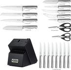 McCook® Knife Sets, German Stainless Steel Kitchen Knives Block Set - Image 2