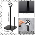 Leinuosen Dog's Paw Paper Towel Holder Farmhouse Dog's Paw Wooden Paper Towel - Image 2