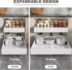 Seinloes 6 Pack Pull Out Cabinet Organizer 21" Deep, Full Extension 3 Slide - Image 3