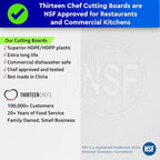 Thirteen Chefs Extra Large 24 x 18 Plastic Cutting Board - Image 3