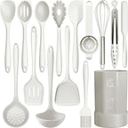 AOTHOD Silicone Cooking Utensils Set by Safeandsuitableforuse