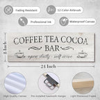 Coffee Tea Cocoa Bar Sign Decor Farmhouse Wall Plaque - Image 6