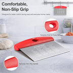 Ourokhome 2 Pack Bench Scraper Dough Cutter, Stainless Steel Dough Scraper - Image 5