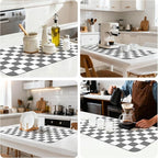 17" x 32" Checkered Dish Drying Mat - Image 8