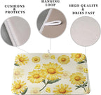 Yellow Sunflower Dish Drying Mat - Image 3