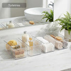 Qilinba 8 PACK Drawer Organizer Bins Bathroom Deep Drawer Silverware Organizers - Image 4