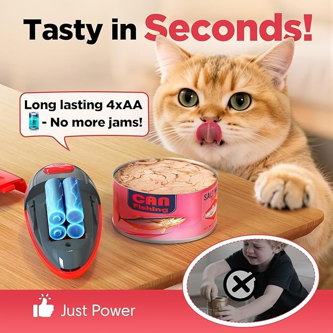 One Touch Electric Can Opener Fits Almost All Can Sizes - Image 9