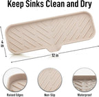 Zulay Kitchen Large Silicone Sponge Holder – Flexible Sink Organizer Tray - Image 4
