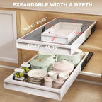 Seinloes 2 Pack Pull Out Cabinet Organizer - Image 4