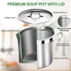 STOCKPOT 35 Quart Commercial Grade Large Stock Pot - Image 2