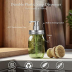 Amolliar Plastic Mason Jar Soap Dispenser - Image 2