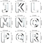 Alphabet Letter Cookie Cutters Shapes Large 3 Inch - Image 3