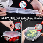 Silicone Can Lids, Reusable Silicone Stretch Lids - Image 3