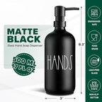 VIMERPA Hand Soap Dispenser, Matte Black Soap Dispenser - Image 2