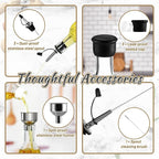 3-Pack Glass Oil Dispensers 500ML/17OZ, Oil and Vinegar Bottles Set - Image 3