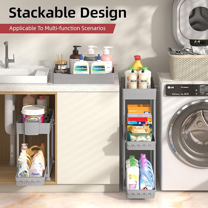 Sevenblue Under Sink Organizer, Bathroom Organizers and Storage, 2 Tier - Image 5