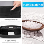 BestOffice Black Plastic Touch Free High-Capacity Garbage Can - Image 5