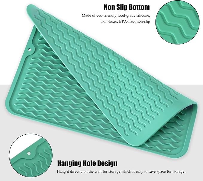 Silicone Dish Drying Mat for Multiple Usage, Easy clean, Eco-friendly, - Image 4