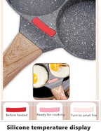 HUPECHAM 4-Cup Egg Pan Nonstick, and Granite Egg Frying Pan, Versatile - Image 3