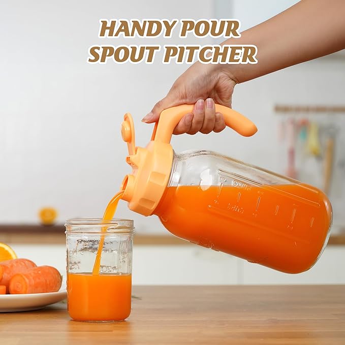 Soligt Glass Mason Jar Pitchers - Image 2