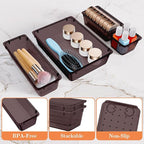 SpaceHacks 25 PCS Plastic Drawer Organizer Set, 4-Size Versatile Organizer - Image 3