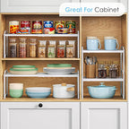 2 Pack 11” Width Expandable Kitchen Cabinet Organizer Shelves, Heavy Duty - Image 6