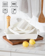 Sweejar Ceramic Bakeware Set of 4, Casserole Dishes - Image 3